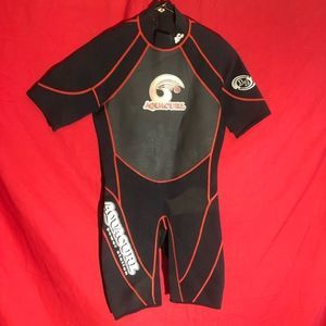 Aqua Curl Power Station Surfing Wetsuit Zip Up